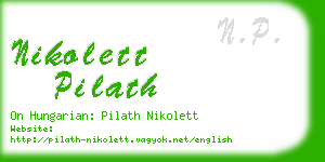 nikolett pilath business card